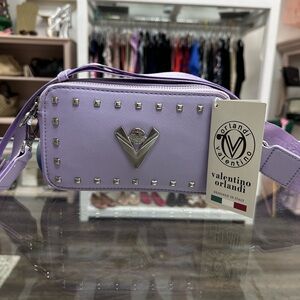 Valentino Orlandi Lavender Crossbody Bag